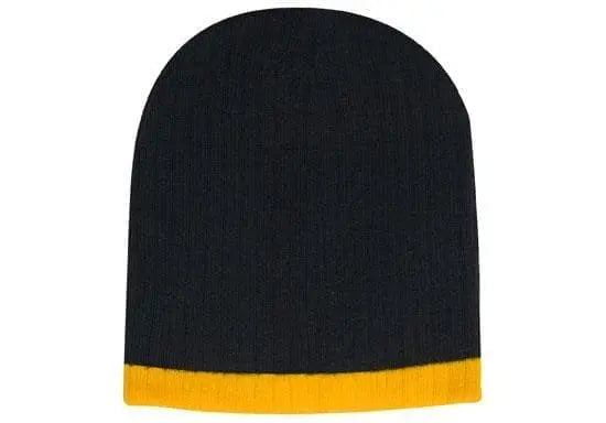 Headwear Two Tone Cable Knit Beanie X12 Headwear Professionals